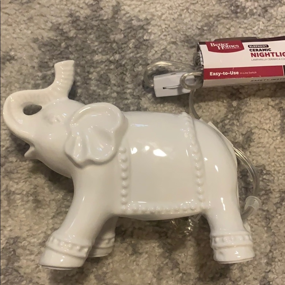 Ceramic Elephant nightlight